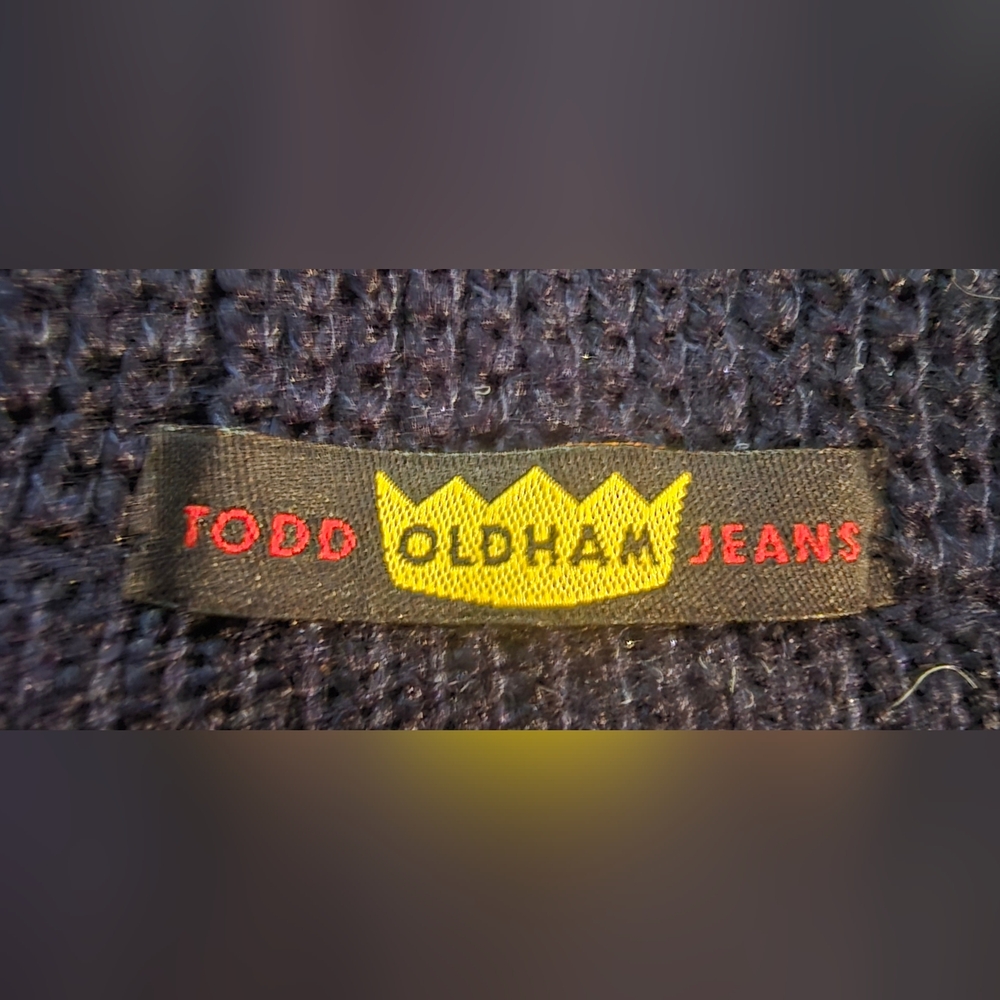 Vintage Todd Oldham Jeans Sweater Tank Top Size Medium - Picture 8 of 9